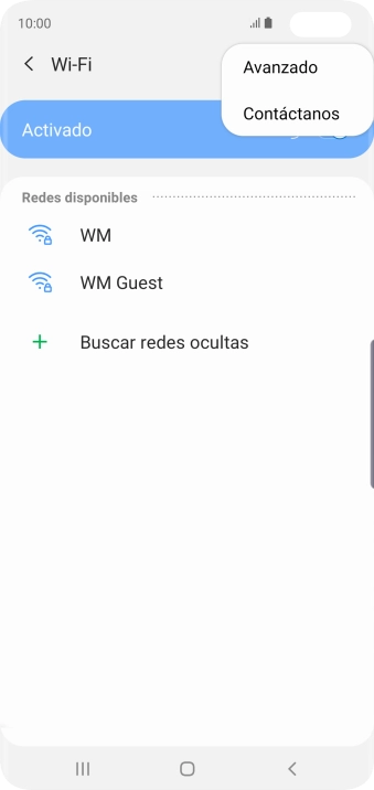 Pulsa Avanzado.