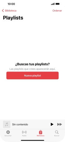 Pulsa Nueva playlist.