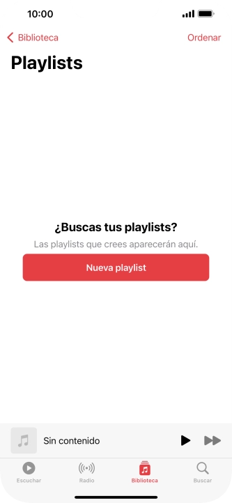 Pulsa Nueva playlist.