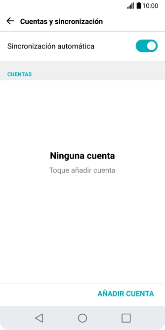 Pulsa AÑADIR CUENTA.