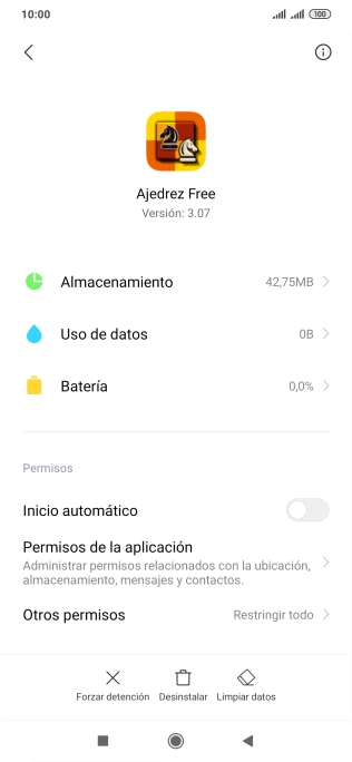 Pulsa Limpiar datos.