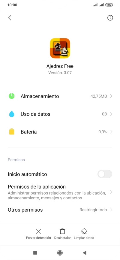 Pulsa Limpiar datos.