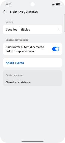 Pulsa Añadir cuenta.