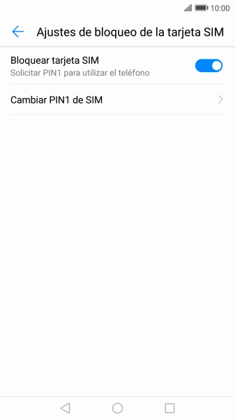 Pulsa el indicador para activar o desactivar la función.