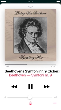 Pulsa la flecha hacia la derecha para ir al archivo de música siguiente.