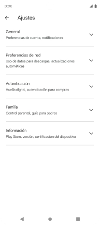 Pulsa Preferencias de red.