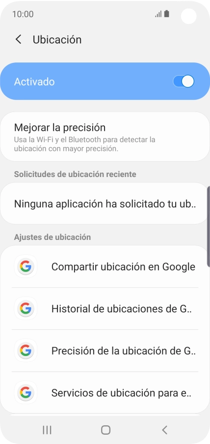 Pulsa Precisión de la ubicación de G...