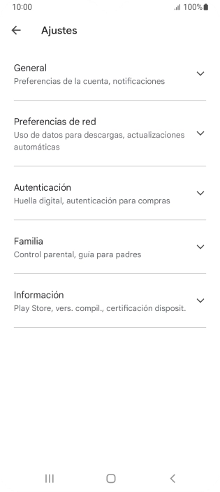 Pulsa Preferencias de red.