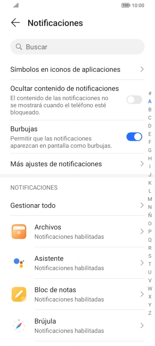 Pulsa la app deseada.