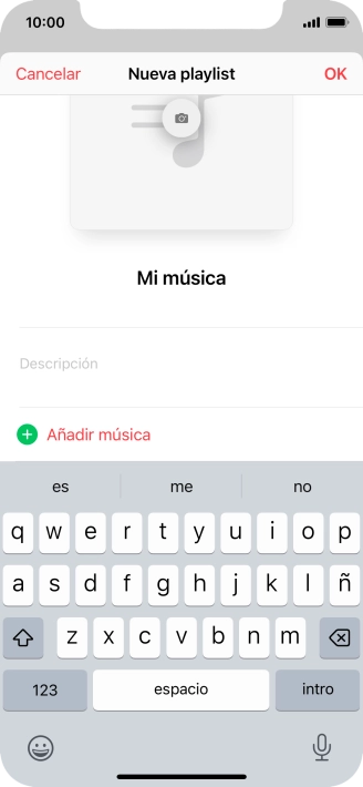Pulsa Añadir música.