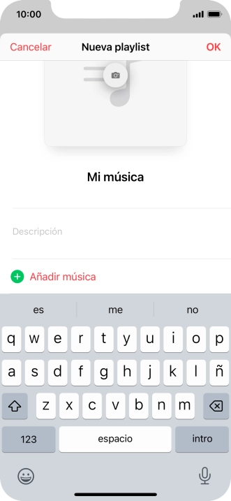 Pulsa Añadir música.