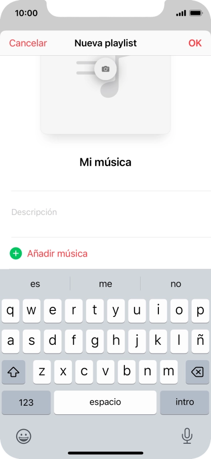 Pulsa Añadir música.