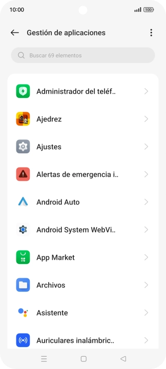 Pulsa la app deseada.