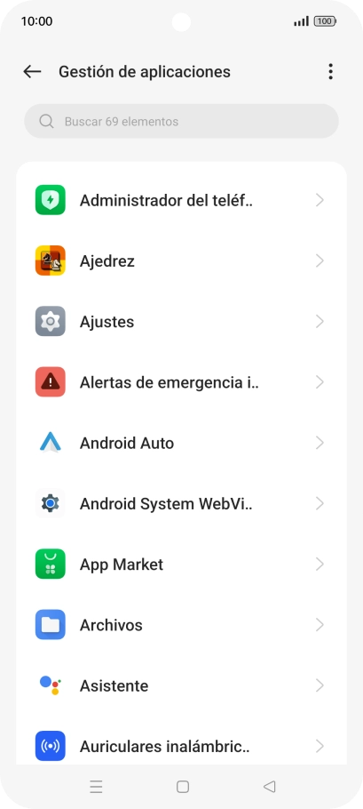 Pulsa la app deseada.