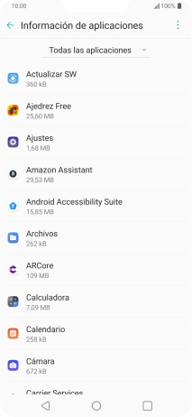 Pulsa la app deseada.