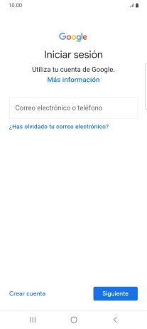 Si no tienes una cuenta de Google, pulsa Crear cuenta y sigue las indicaciones de la pantalla para ver cómo crear una cuenta nueva.