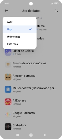 Pulsa el ajuste deseado.