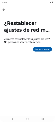 Pulsa Restaurar ajustes.