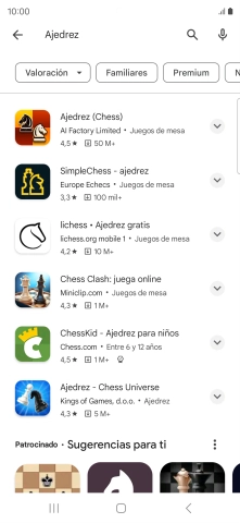 Pulsa la app deseada.
