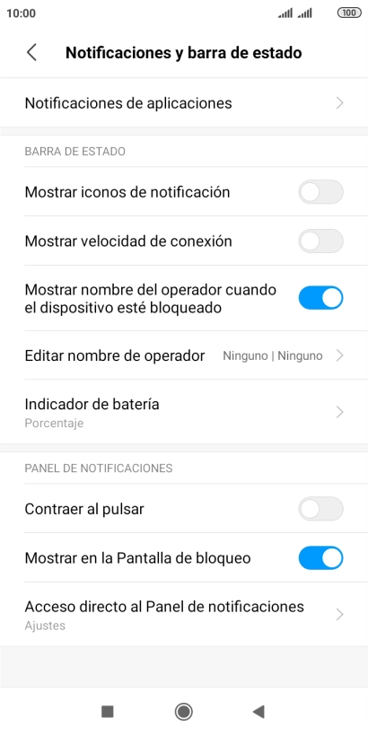 Pulsa Notificaciones de aplicaciones.