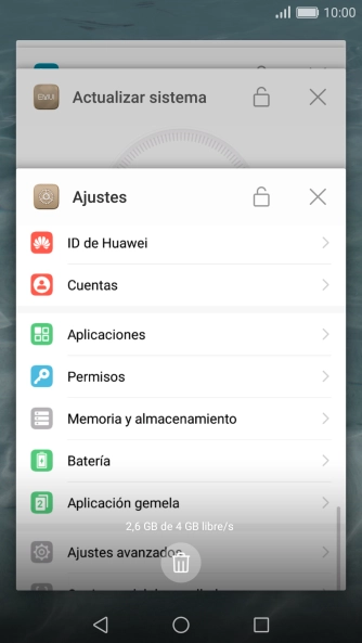 Pulsa la tecla de aplicaciones.