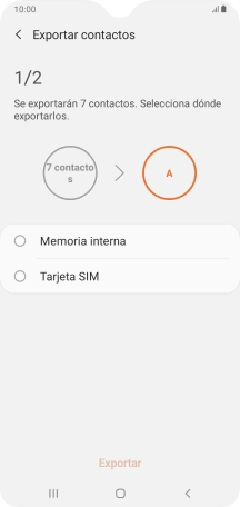 Pulsa el nombre de la tarjeta SIM.