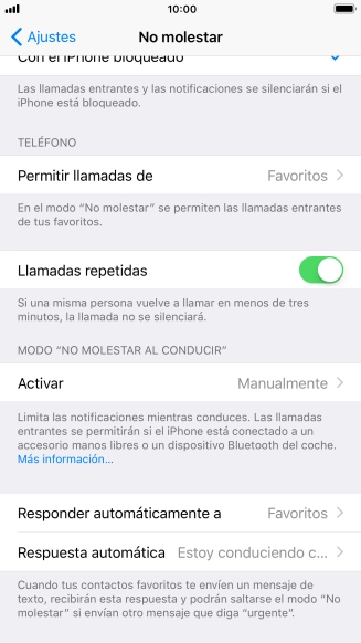 Pulsa el indicador junto a 