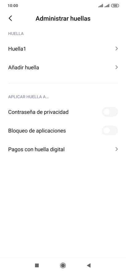 Pulsa  el indicador junto a los ajustes deseados para activarlos o desactivarlos.