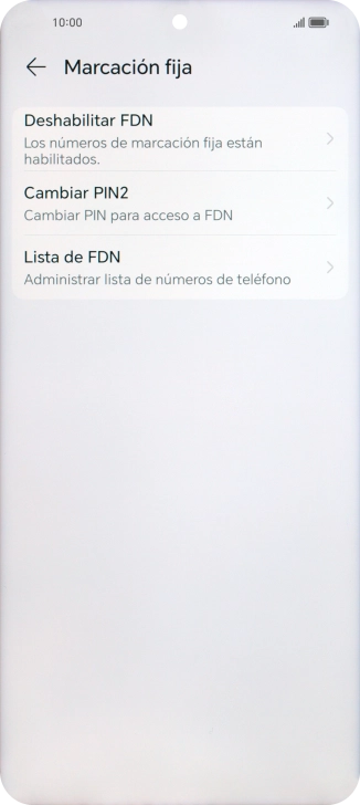 Pulsa Deshabilitar FDN.