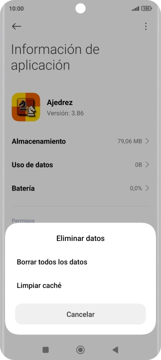 Pulsa Limpiar caché.