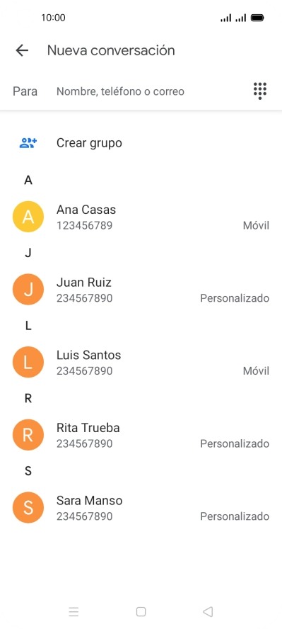 Pulsa en el campo junto a 