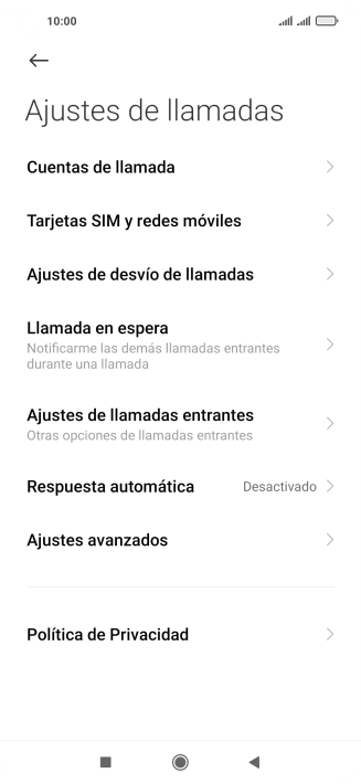 Pulsa Ajustes de desvío de llamadas.