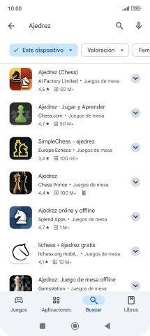 Pulsa la app deseada.