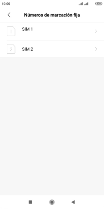 Pulsa la tarjeta SIM deseada.