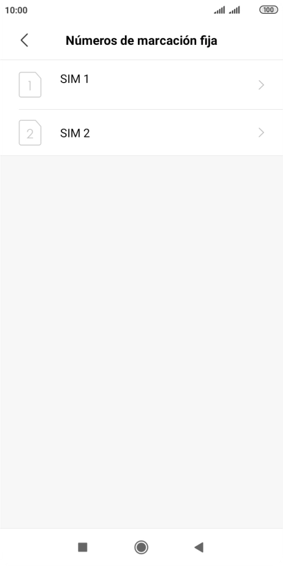 Pulsa la tarjeta SIM deseada.