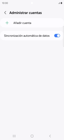 Pulsa Añadir cuenta.