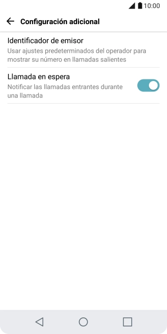 Pulsa el indicador junto a 
