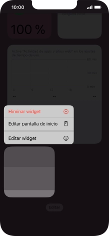 Pulsa Eliminar widget.