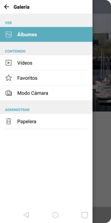 Pulsa Álbumes y desplázate a la carpeta deseada.