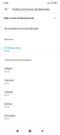 Pulsa la tecla de inicio para terminar y regresar a la pantalla de inicio.