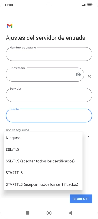 Pulsa SSL/TLS.