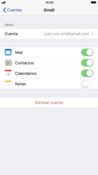 Pulsa la tecla de inicio para terminar y regresar a la pantalla de inicio.
