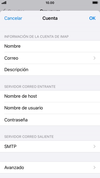 Pulsa SMTP.