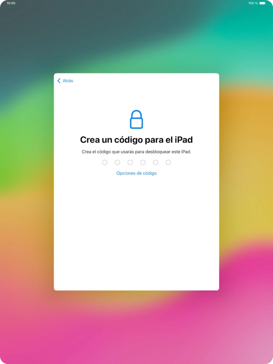 Pulsa Opciones de código.