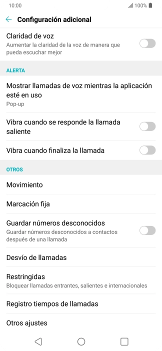 Pulsa Marcación fija.