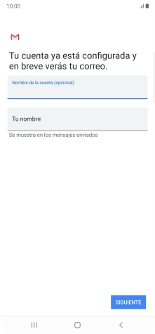Pulsa Tu nombre e introduce el nombre del remitente.