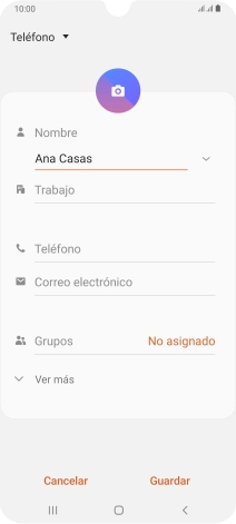 Pulsa Teléfono e introduce el número de teléfono deseado.