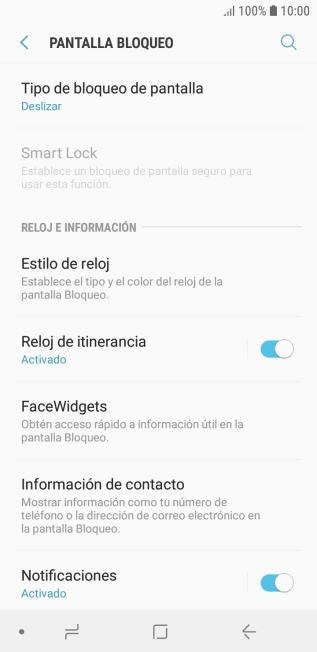 Pulsa Tipo de bloqueo de pantalla.