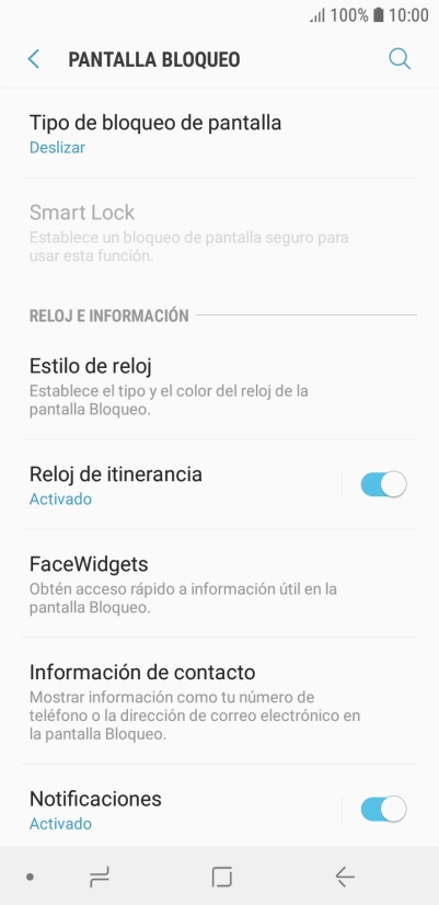 Pulsa Tipo de bloqueo de pantalla.