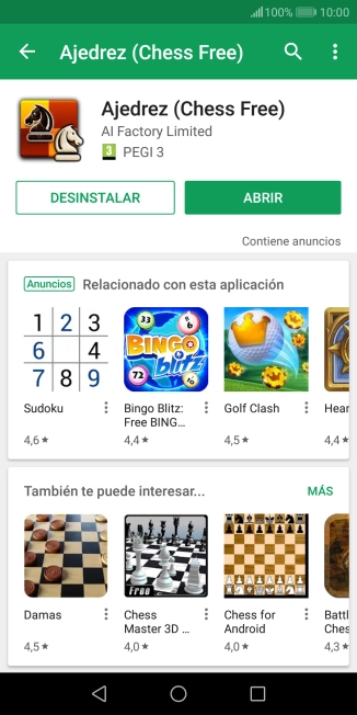 Pulsa la tecla de inicio para terminar y regresar a la pantalla de inicio.